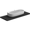 SCARABEO CERAMICHE SCARABEO - MOON 90R H18 lavabo in ceramica d'appoggio 90x42 cm [bianco lucido] - 5506