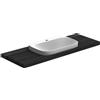 SCARABEO CERAMICHE SCARABEO - MOON 70A lavabo in ceramica da incasso 72x42cm [bianco lucido] - 5512