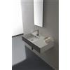 SCARABEO CERAMICHE SCARABEO - TEOREMA lavabo in ceramica dx appoggio o sospeso 80x44cm [bianco lucido] - 5115