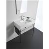 SCARABEO CERAMICHE SCARABEO - TEOREMA lavabo in ceramica d'appoggio o sospeso 81x44cm [bianco lucido] - 5123