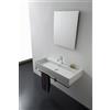 SCARABEO CERAMICHE SCARABEO - TEOREMA lavabo in ceramica d'appoggio o sospeso 100x46cm [bianco lucido] - 5106/R-100A