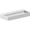 SCARABEO CERAMICHE SCARABEO - TEOREMA lavabo d'appoggio o sospeso 2 fori 100x46cm [bianco lucido] - 5106/R-100B