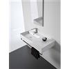 SCARABEO CERAMICHE SCARABEO - TEOREMA lavabo in ceramica d'appoggio o sospeso dx 101x46cm [bianco lucido] - 5119