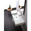 SCARABEO CERAMICHE SCARABEO - TEOREMA lavabo in ceramica d'appoggio o sospeso 101x46cm [bianco lucido] - 5124