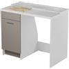 Colavene - Lavapanni DUO per inserimento lavatrice vasca a sinistra, con cesto e tavola lavaggio 106X60Xh89 - 24162 : Finitura colacril - Corda