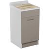 Colavene - Jollywash lavatoio 45x50 con portabiancheria e tavola di lavaggio - 24060 : Finitura colacril - Corda
