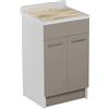 Colavene - Jollywash lavatoio 50x45 con portabiancheria e tavola di lavaggio - 24120 : Finitura colacril - Rovere primitivo