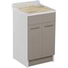 Colavene - Jollywash lavatoio 50x50 con portabiancheria e tavola di lavaggio - 24140 : Finitura colacril - Bianco opaco