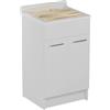 Colavene - Swash lavapanni 50x45x86h con tavola di lavaggio - 24130 : Finitura colacril - Corda