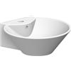 SCARABEO CERAMICHE SCARABEO - CONO R lavabo in ceramica da appoggio o sospeso 42x43cm [bianco lucido] - 8010R