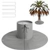 NUTKIT Protezione delle Radici delle Piante, Ø 100 cm, Protezione Contro Le Radici di Palma, Doppio Isolamento, Protezione Invernale per Palme, per Piante e Alberi Fino a 28 cm di Diametro - Argento