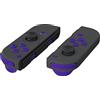 eXtremeRate Tasti Kit per Nintendo Switch/OLED Joycon,Pulsanti SR SL L R ZR ZL ABXY Direzionali Trigger Grilletto Pezzi di Ricambio con Cacciaviti per Switch/OLED,Senza Joycon-Viola
