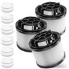 Accessori Per Vf401p-aeu Filtri HEPA Di Ricambio Per Aspirapolvere Levoit VortexIQ 40 - Kit Con 2 Filtri Principali E 4 Prefiltri Lavabili Ricambi Per Levoit Vf401p Aeu