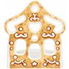 THUN - Porta tea-light casetta in porcellana Thunland-9x10x9 cm