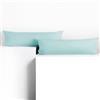 DecoKing 2 federe 20 x 145 cm, jersey di cotone, chiusura lampo, colore: azzurro ambra
