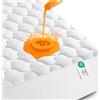 Utopia Bedding Coprimaterasso trapuntato impermeabile, materassino elastico per materasso spesso 30-38 cm (Bianco) (Bianco, 99 x 190 + 40 cm)