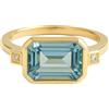 Sophia Rose Topazio blu Art Deco, anello in argento Sterling con gemma naturale, regalo di compleanno, fatto a mano, per donne (taglia: US Size 8 /Diameter 18,2)