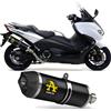 arrow scarico omologato race-tech alluminio nero c yamaha tmax t-max 530 2017 17