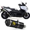 arrow scarico omologato race-tech alluminio nero c yamaha tmax t-max 530 2018 18
