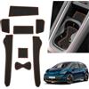 BIBIBO Tappetini antiscivolo compatibili con Seat Cupra Born 2022 - 2024, tappetini in gomma per console centrale, Cupra Born, antiscivolo, tappetini per auto (arancione)