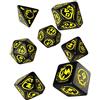 Q WORKSHOP Q-workshop DRA03 Set Dadi Draconici - Nero, Giallo