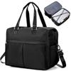 HPLQQ Borsone da Viaggio Donna Bagaglio a Mano Easyjet 45x36x20, Borsa Sportiva Borsone da Palestra, Borsa da Weekend, Ospedale Parto, Danza Espandibile,B02-Nero