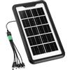 QWORK® Mini pannello solare portatile per telefono - 3.5W 6V 600mA impermeabile IP65 - per escursionismo, campeggio, attività all'aperto