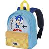 Sonic the Hedgehog - Zaino con tasca per l'asilo o il tempo libero, 27cm
