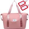 ZenyTra Borsa da viaggio pieghevole rosa con 2 etichette per bagagli, leggera, perfetta per Ryanair, viaggi e fitness, 40 x 20 x 25 cm