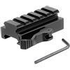 Paike Supporto per Riser Picatinny a 5 Slot con bloccaggio a Leva QD a sgancio rapido, Adattatore per Supporti per Riser su Guida a Basso Profilo