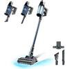 Cecotec Scopa Elettrica senza Fili Conga Rockstar RS50 X-Treme. 120AW, Motore 400W, Autonomia 60min in Modalità Eco, Tubo Rigido e Spazzola Mista XL, Pulisce fino a 130m2