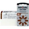 Rayovac Extra 312, 80 batterie per apparecchi acustici, ad alta potenza, batterie zinco-aria, 10 blister, marrone, 312AUX-8XEMF-10