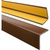 ARCANSAS S.R.L. Profili pvc wenghe adesivo angolare mm 25x25x2 mt 2.60