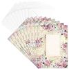Ideen mit Herz Set di biglietti di auguri con buste | 10 carte a tema | bianche | colorate | neutre | Ideale per congratulazioni per compleanno, matrimonio, e altro | Din B6 (Sogno di fiori 5)