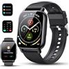 Poounur Smartwatch Uomo Donna Chiamate Bluetooth, 1.85" Orologio Smart Watch con Contapassi/Sonno/Cardiofrequenzimetro, Fitness Tracker 112 Modalità Sportive , Impermeabil IP68 Smart Watch per Android iOS
