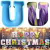 Yanmucy Stampi in silicone 3D alfabeto grande a forma di lettera epossidica per resina tampi fai da te in resina per lettere di cioccolato per compleanno matrimonio festa di Natale decorazioni artigianali