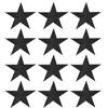 PATIKIL Toppe A Stella Da Cucire, 12 Pezzi Toppe Ricamate A Stella Applicazioni Decorazioni Per Abbigliamento Giacca Cappello Zaino Riparazioni Decorazioni, Nero, 3.2 x 3.2
