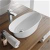 VITRA Lavabo d'appoggio ovale 55 cm in ceramica bianca lucida