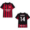 PUMA AC MILAN JUNIOR HOME JERSEY REPLICA 2025/2026 MODRIC 14 Kit Maglia + Stampa Giocatore Bambino