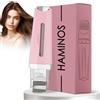 HAMINOS Derma roller 0,5 mm 3.0 con Serbatoio per Pelle, Capelli, Rughe, Smagliature, Iperpigmentazione APPLICAZIONE DEL SIERO ISTANTANEO, 520 aghi in titanio