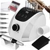 GASHIO Fresa per unghie in gel | Nail Drill 65 W | Lima elettrica | Manicure Pedicure Set elettrico | Fresa per unghie con cavo | Fresa per unghie con pedale | Macchina per unghie | 35,000 giri/min