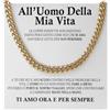 Bramart Collana Uomo Marito Fidanzato Ragazzo sei speciale Ti amo tanto - Idee Regali per lui per Natale anniversario - Cofanetto con DEDICA incluso