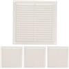 Amig - Griglia quadrata in plastica con zanzariera| Griglie di ventilazione per presa d'aria | Adatto per soffitto cucina e bagno | Dimensioni: 200 x 200 mm | Colore: bianco (Confezione da 4)