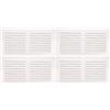 Amig - Griglia Rettangolare in Alluminio con Zanzariera | Griglie di Ventilazione per Uscita d'Aria | Ideale per Soffitto di Cucina e Bagno | Misure 150 x 300 MM | Colore Bianco (Confezione da 4)