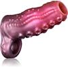 SXOVO Guaina Fallica Tentacolo, Guaina Pene Aperta con Anello Testicolare, Prolunga Pene Indossabile e Riutilizzabile, Ritardante Eiaculazione Precoce, Toys Sessuali per Uomini per Piacere Coppia (S)