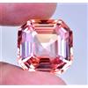 Naturale Imperial Topazio 30.00 KT Asscher Certificato Raro Perfetto Loose Gemma