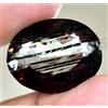 Naturale Rutilo & Sunstone 22.20 KT Certificato Raro Ovale Due IN Uno Loose