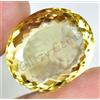 Naturale Giallo Citrino 20.90 CT Ovale Perfetto Non Trattato Certificato Loose