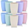 Wrova Set Di 6 Bicchieri In Plastica Infrangibili, 590 Ml, Beige, Lavabili In Lavastoviglie E Adatti Al Microonde, PP Alimentare, Impilabili