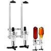 QWORK® Dispenser a doppia testa, Portabottiglie da parete, Lega di Alluminio, Per bar, Party